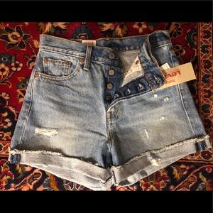 Brand new Levi’s wedge high waisted shorts.